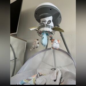 Fisher-Price Gray and Blue Baby Mobile